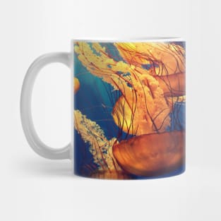 nature of blue ocean jellyfish Mug